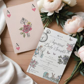  Alice Wonderland Storybook Baby Sprinkle Kaart