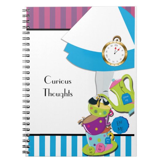 Alice Wonderland Tea Party Notitieboek Journal (Voorkant)