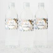 Alice Wonderland was gek op een theepot Waterfles Etiket (Flessen)