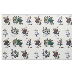 Alice Wonderland White Rabbit sprookje MEDIUM Stof