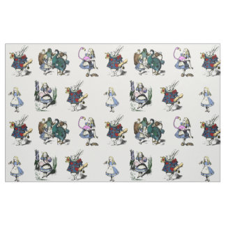 Alice Wonderland White Rabbit sprookje MEDIUM Stof