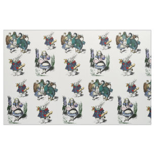 Alice Wonderland Ziet er Glass White Rabbit MEDIUM Stof