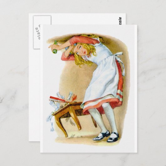 Alice wordt te groot! Oh nee! Briefkaart (Voorkant / Achterkant)