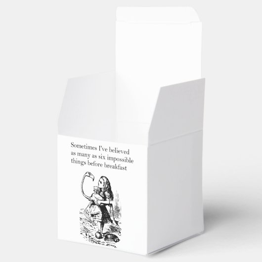 Alice, zes onmogelijke dingen bedankdoosjes (Geopend)