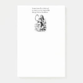 Alice, zes onmogelijke dingen post-it® notes