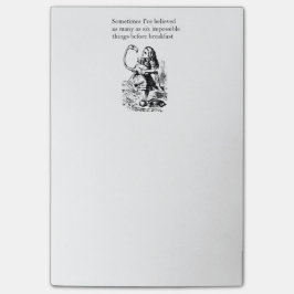 Alice, zes onmogelijke dingen post-it® notes