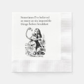 Alice, zes onmogelijke dingen servetten (Voorkant)