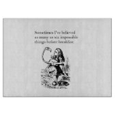 Alice, zes onmogelijke dingen snijplank (Voorkant)