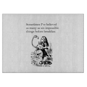 Alice, zes onmogelijke dingen snijplank