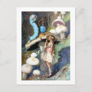 Alice zoekt advies van de Caterpillar Briefkaart