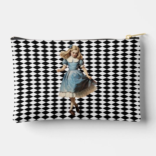  Alice Zwart Wit Patroon Etui (Achterkant)