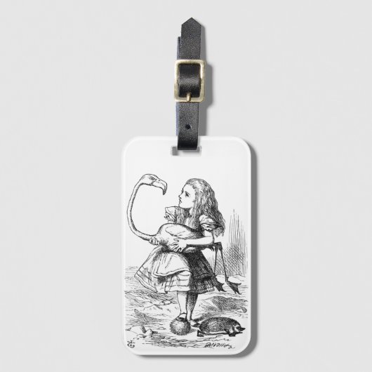  Alice's Adventures in Wonderland (1890) Bagagelabel (Voorkant (verticaal))
