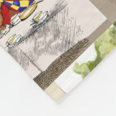 Alice's Adventures in Wonderland Fleece Deken (Hoek)