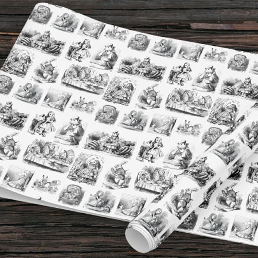  Alice's Adventures in Wonderland Pattern Cadeaupapier
