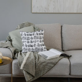  Alice's Adventures in Wonderland Pattern Kussen