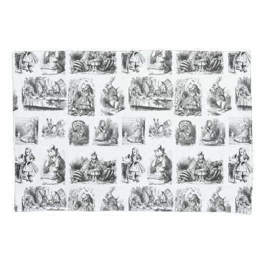 Alice's Adventures in Wonderland Pattern Kussensloop (Voorkant)
