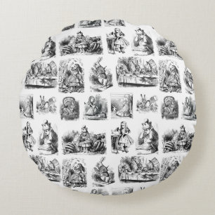  Alice's Adventures in Wonderland Pattern Rond Kussen