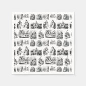 Alice's Adventures in Wonderland Pattern Servet (Voorkant)