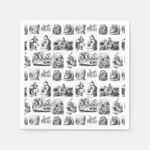 Alice's Adventures in Wonderland Pattern Servet