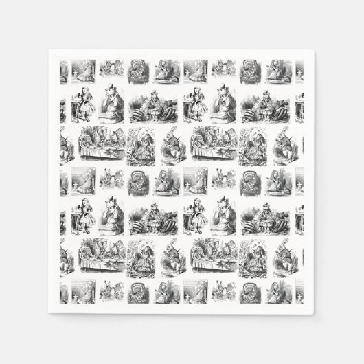  Alice's Adventures in Wonderland Pattern Servet (Voorkant)