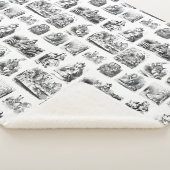 Alice's Adventures in Wonderland Pattern Sherpa Deken (3/4)