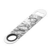 Alice's Adventures in Wonderland Speed Flessenopener (Voorkant Gekanteld)