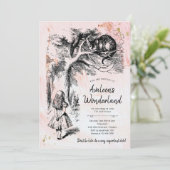 Alice's Adventures in Wonderland Verjaardag Kaart (Staand voorkant)