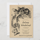 Alice's Adventures in Wonderland Verjaardag Kaart (Voorkant)