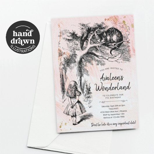 Alice's Adventures in Wonderland Verjaardag Kaart