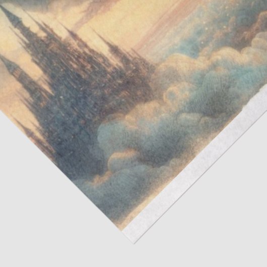 Alice's Ascent To Enchanted Castle Decoupage Tissuepapier (Detail)