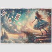 Alice's Ascent To Enchanted Castle Decoupage Tissuepapier (Voorkant)