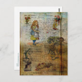 Alice's avonturen briefkaart (Voorkant / Achterkant)