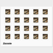 Alice's avonturen in hoofdletsel vierkante sticker (Vel)