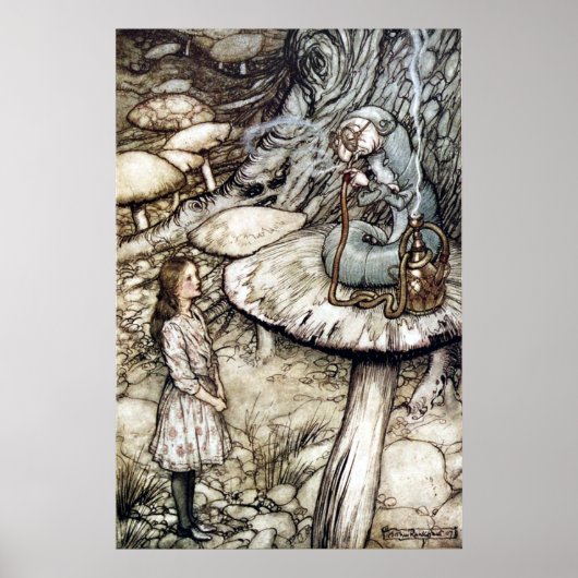 Alice's avonturen in Wonderland (1916) door Arthur Poster (Voorkant)