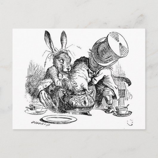Alice's avonturen in Wonderland Briefkaart (Voorkant)