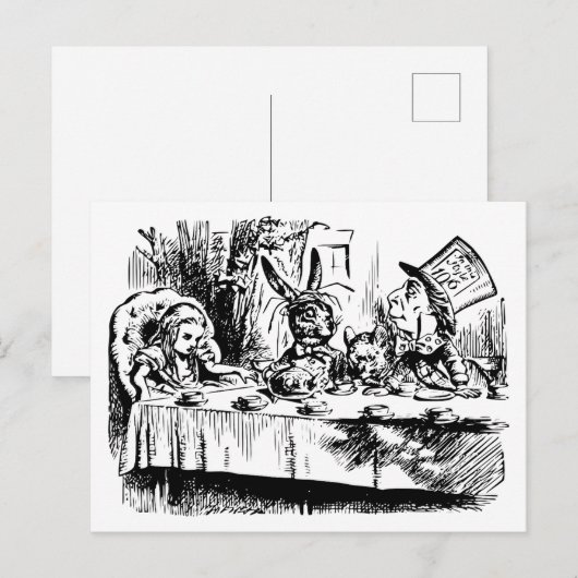 Alice's avonturen in Wonderland Briefkaart (Voorkant / Achterkant)