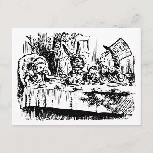 Alice's avonturen in Wonderland Briefkaart (Voorkant)