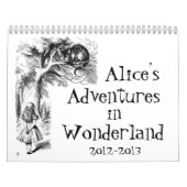 Alice's avonturen in Wonderland Calendar Kalender (Hoes)