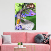 Alice's avonturen in Wonderland Canvas Afdruk (Insitu (Woonkamer))