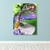 Alice's avonturen in Wonderland Canvas Afdruk (Insitu (Houten vloer))