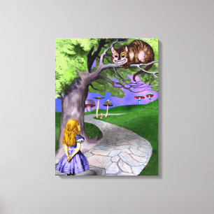 Alice's avonturen in Wonderland Canvas Afdruk