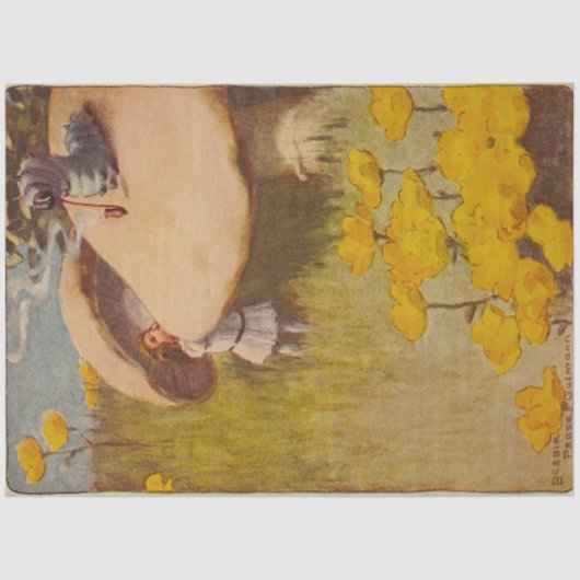 Alice's avonturen in Wonderland Caterpijler Tissuepapier (Voorkant)