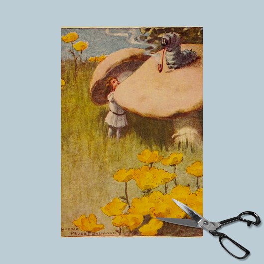 Alice's avonturen in Wonderland Caterpijler Tissuepapier