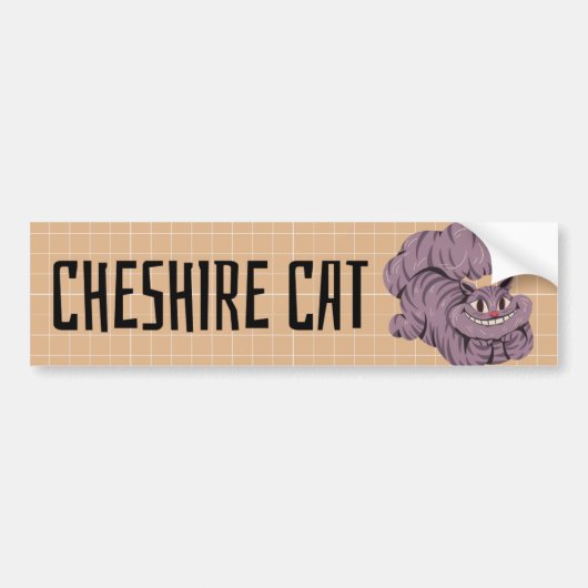 Alice's Avonturen in Wonderland Cheshire Cat Bumpersticker (Voorkant)