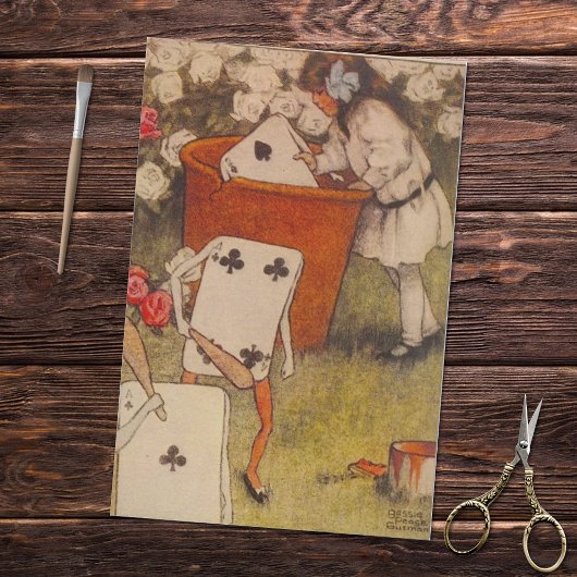 Alice's avonturen in Wonderland Club Kaarten Tissuepapier