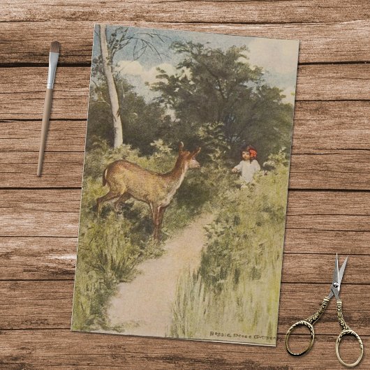  Alice's avonturen in Wonderland Deer Tissuepapier