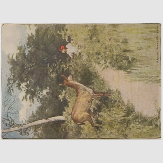  Alice's avonturen in Wonderland Deer Tissuepapier (Voorkant)