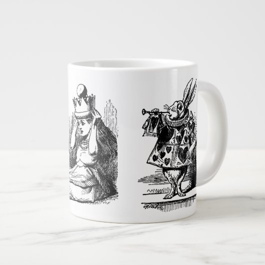 Alice's avonturen in Wonderland Design Grote Koffiekop (Voorkant rechts)