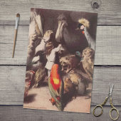 Alice's avonturen in Wonderland Elegant Thimble Tissuepapier