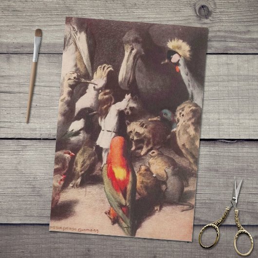 Alice's avonturen in Wonderland Elegant Thimble Tissuepapier